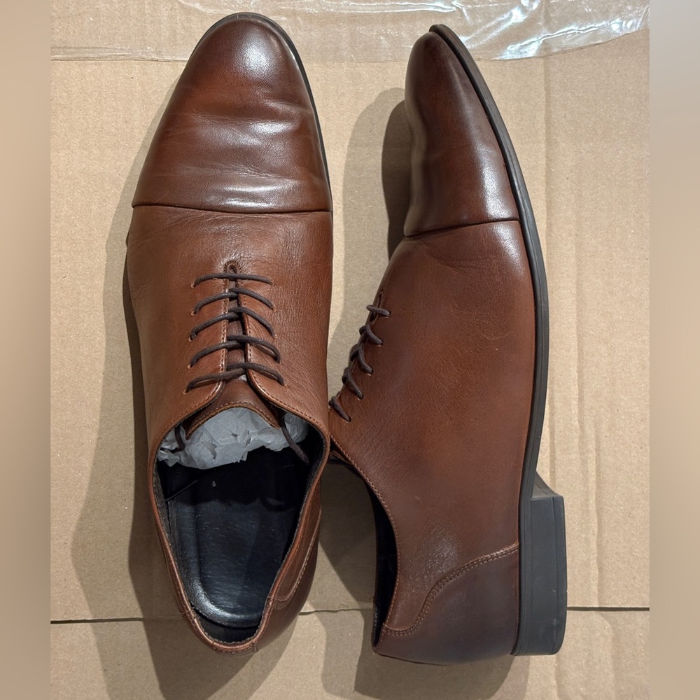 Brown Leather Men's Dress Shoes